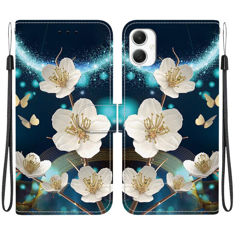 Custodia per telefono in pelle con disegno colorato con texture di cristallo, For Samsung Galaxy A06