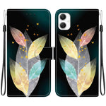 Custodia per telefono in pelle con disegno colorato con texture di cristallo, For Samsung Galaxy A06