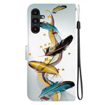 Custodia per telefono in pelle con disegno colorato con texture di cristallo, For Samsung Galaxy A15