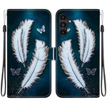 Custodia per telefono in pelle con disegno colorato con texture di cristallo, For Samsung Galaxy A15
