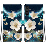 Custodia per telefono in pelle con disegno colorato con texture di cristallo, For Samsung Galaxy A15