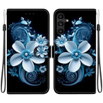 Custodia per telefono in pelle con disegno colorato con texture di cristallo, For Samsung Galaxy A15