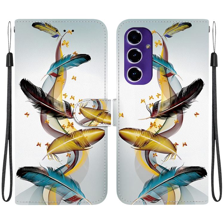Custodia per telefono in pelle con disegno colorato con texture di cristallo, For Samsung Galaxy A16