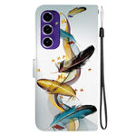 Custodia per telefono in pelle con disegno colorato con texture di cristallo, For Samsung Galaxy A16