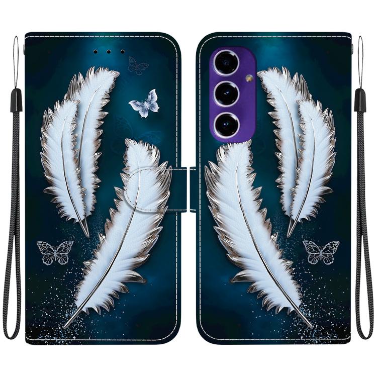 Custodia per telefono in pelle con disegno colorato con texture di cristallo, For Samsung Galaxy A16
