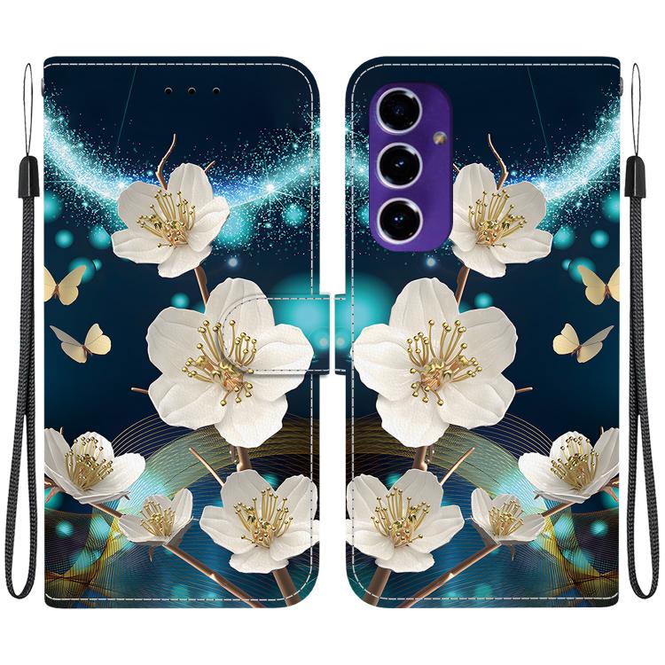 Custodia per telefono in pelle con disegno colorato con texture di cristallo, For Samsung Galaxy A16