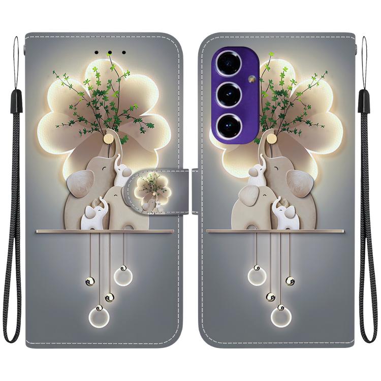 Custodia per telefono in pelle con disegno colorato con texture di cristallo, For Samsung Galaxy A16