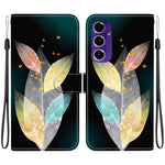 Custodia per telefono in pelle con disegno colorato con texture di cristallo, For Samsung Galaxy A16