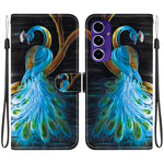 Custodia per telefono in pelle con disegno colorato con texture di cristallo, For Samsung Galaxy A16