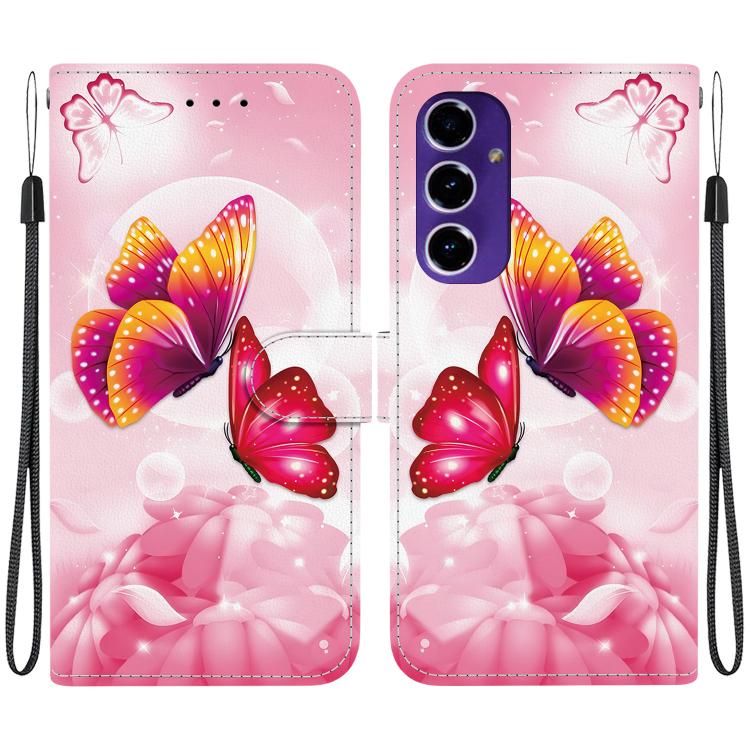 Custodia per telefono in pelle con disegno colorato con texture di cristallo, For Samsung Galaxy A16