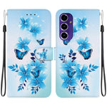 Custodia per telefono in pelle con disegno colorato con texture di cristallo, For Samsung Galaxy A16