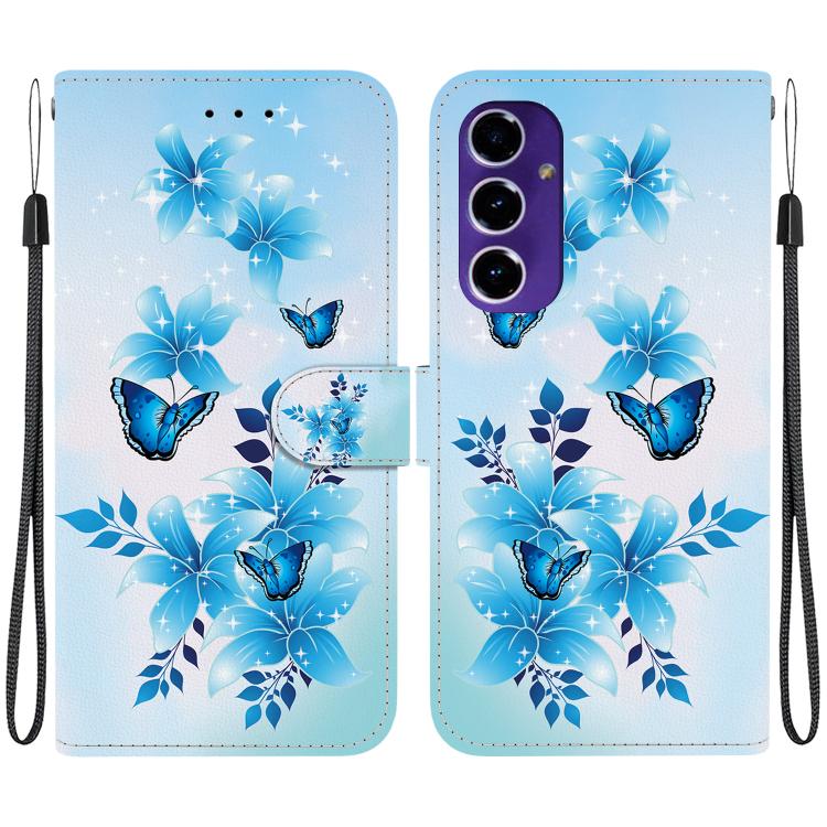 Custodia per telefono in pelle con disegno colorato con texture di cristallo, For Samsung Galaxy A16