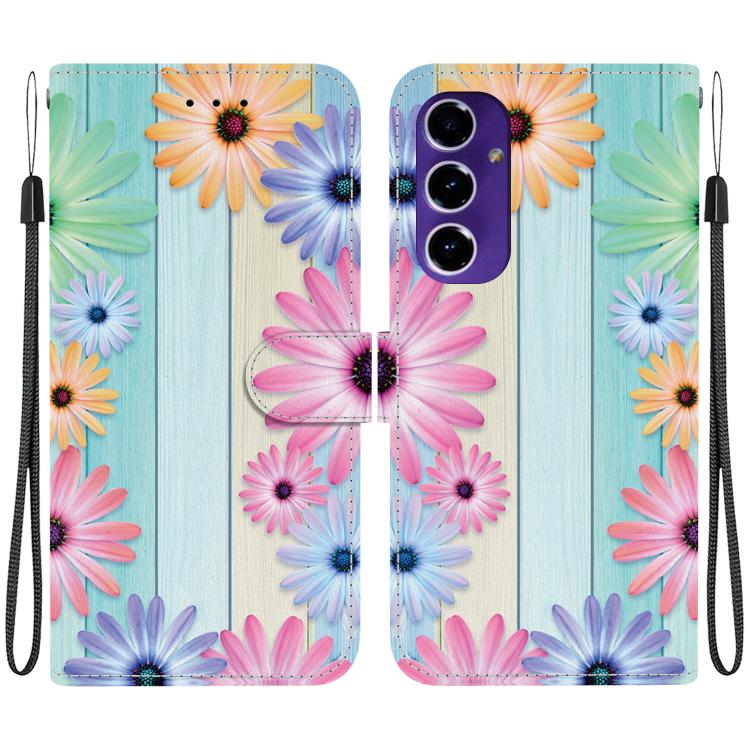 Custodia per telefono in pelle con disegno colorato con texture di cristallo, For Samsung Galaxy A16