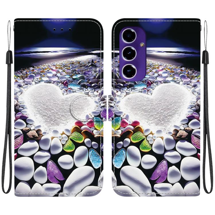 Custodia per telefono in pelle con disegno colorato con texture di cristallo, For Samsung Galaxy A16