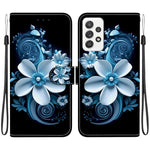 Custodia per telefono in pelle con disegno colorato con texture di cristallo, For Samsung Galaxy A33 5G