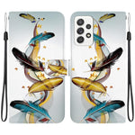 Custodia per telefono in pelle con disegno colorato con texture di cristallo, For Samsung Galaxy A53 5G