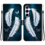 Custodia per telefono in pelle con disegno colorato con texture di cristallo, For Samsung Galaxy A55 5G