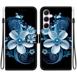 Custodia per telefono in pelle con disegno colorato con texture di cristallo, For Samsung Galaxy A55 5G