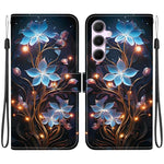 Custodia per telefono in pelle con disegno colorato con texture di cristallo, For Samsung Galaxy A55 5G