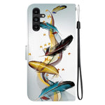 Custodia per telefono in pelle con disegno colorato con texture di cristallo, For Samsung Galaxy A13 5G
