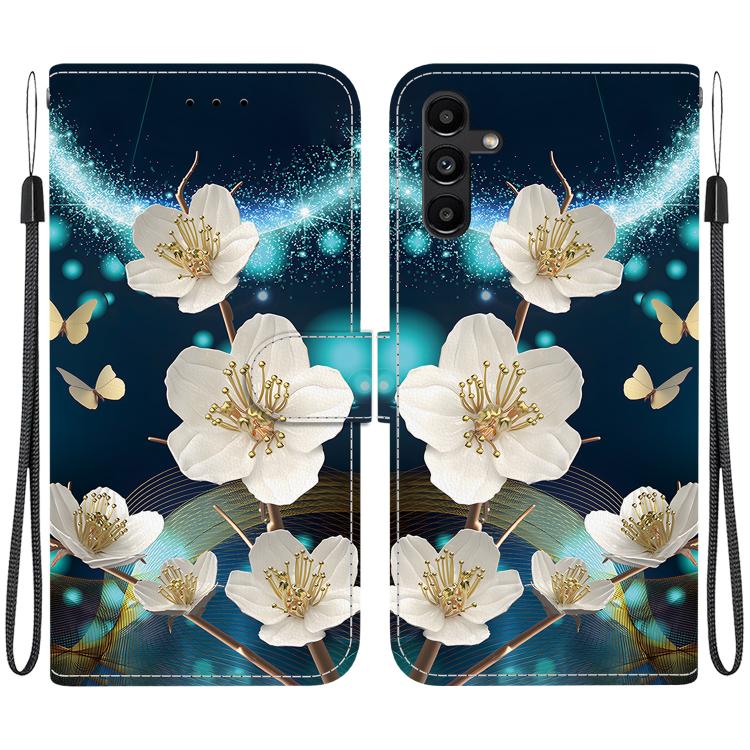 Custodia per telefono in pelle con disegno colorato con texture di cristallo, For Samsung Galaxy A13 5G