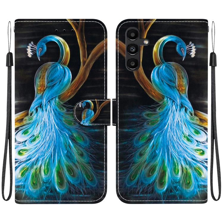 Custodia per telefono in pelle con disegno colorato con texture di cristallo, For Samsung Galaxy A13 5G