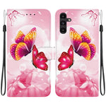Custodia per telefono in pelle con disegno colorato con texture di cristallo, For Samsung Galaxy A13 5G