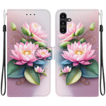 Custodia per telefono in pelle con disegno colorato con texture di cristallo, For Samsung Galaxy A13 5G