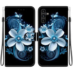 Custodia per telefono in pelle con disegno colorato con texture di cristallo, For Samsung Galaxy A13 5G