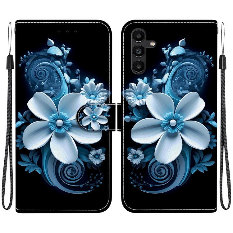 Custodia per telefono in pelle con disegno colorato con texture di cristallo, For Samsung Galaxy A13 5G