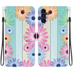 Custodia per telefono in pelle con disegno colorato con texture di cristallo, For Samsung Galaxy A13 5G