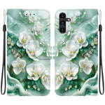 Custodia per telefono in pelle con disegno colorato con texture di cristallo, For Samsung Galaxy A13 5G