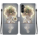 Custodia per telefono in pelle con disegno colorato con texture di cristallo, For Samsung Galaxy A14 5G