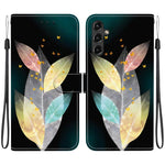 Custodia per telefono in pelle con disegno colorato con texture di cristallo, For Samsung Galaxy A14 5G