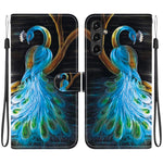 Custodia per telefono in pelle con disegno colorato con texture di cristallo, For Samsung Galaxy A14 5G
