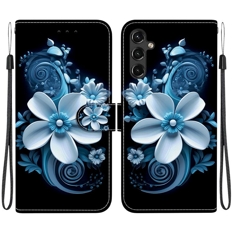 Custodia per telefono in pelle con disegno colorato con texture di cristallo, For Samsung Galaxy A14 5G
