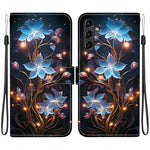 Custodia per telefono in pelle con disegno colorato con texture di cristallo, For Samsung Galaxy A14 5G