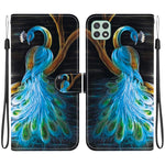 Custodia per telefono in pelle con disegno colorato con texture di cristallo, For Samsung Galaxy A22 5G