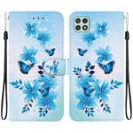 Custodia per telefono in pelle con disegno colorato con texture di cristallo, For Samsung Galaxy A22 5G