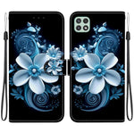 Custodia per telefono in pelle con disegno colorato con texture di cristallo, For Samsung Galaxy A22 5G