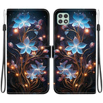 Custodia per telefono in pelle con disegno colorato con texture di cristallo, For Samsung Galaxy A22 5G