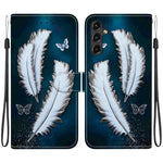 Custodia per telefono in pelle con disegno colorato con texture di cristallo, For Samsung Galaxy A34 5G