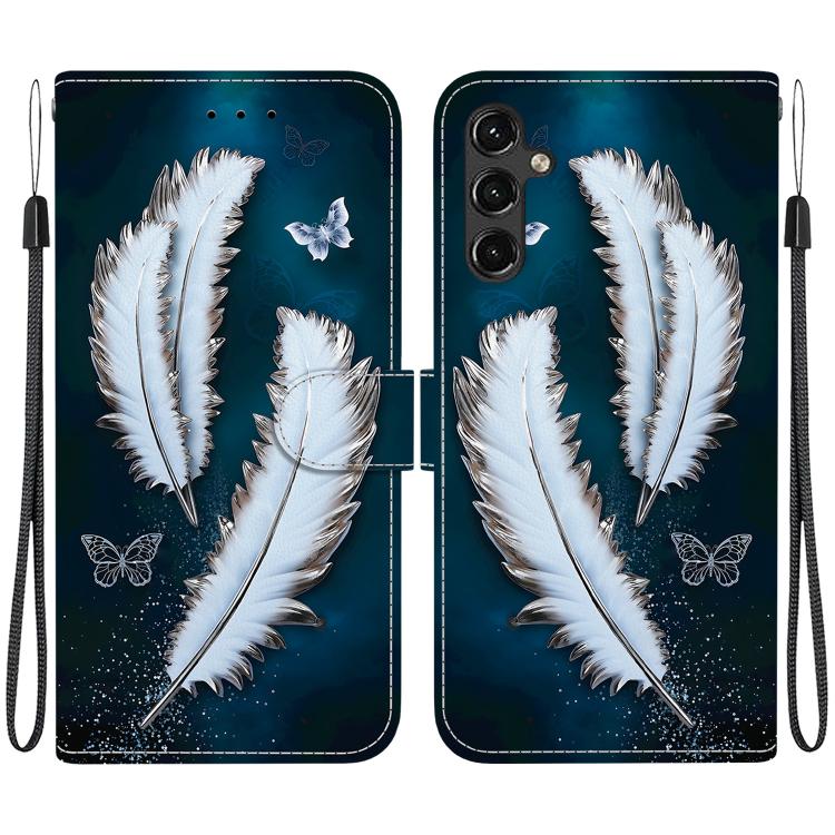 Custodia per telefono in pelle con disegno colorato con texture di cristallo, For Samsung Galaxy A34 5G