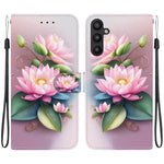 Custodia per telefono in pelle con disegno colorato con texture di cristallo, For Samsung Galaxy A34 5G