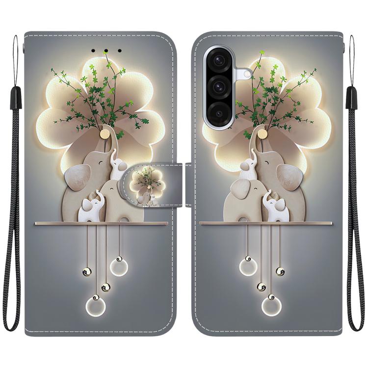 Custodia per telefono in pelle con disegno colorato con texture di cristallo, For Samsung Galaxy A26 5G