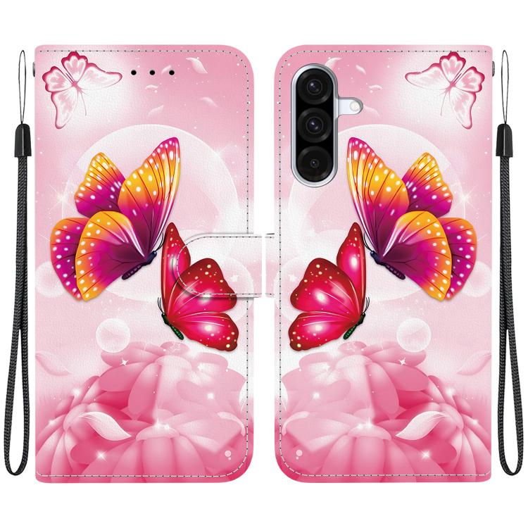Custodia per telefono in pelle con disegno colorato con texture di cristallo, For Samsung Galaxy A26 5G