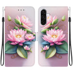 Custodia per telefono in pelle con disegno colorato con texture di cristallo, For Samsung Galaxy A26 5G