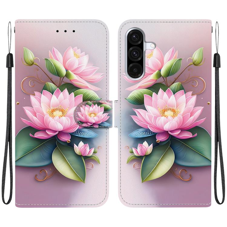 Custodia per telefono in pelle con disegno colorato con texture di cristallo, For Samsung Galaxy A26 5G
