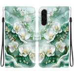 Custodia per telefono in pelle con disegno colorato con texture di cristallo, For Samsung Galaxy A26 5G