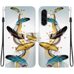Custodia per telefono in pelle con disegno colorato con texture di cristallo, For Samsung Galaxy A36 / A56 5G
